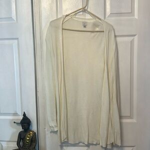 Cream Long Sleeve Cardigan